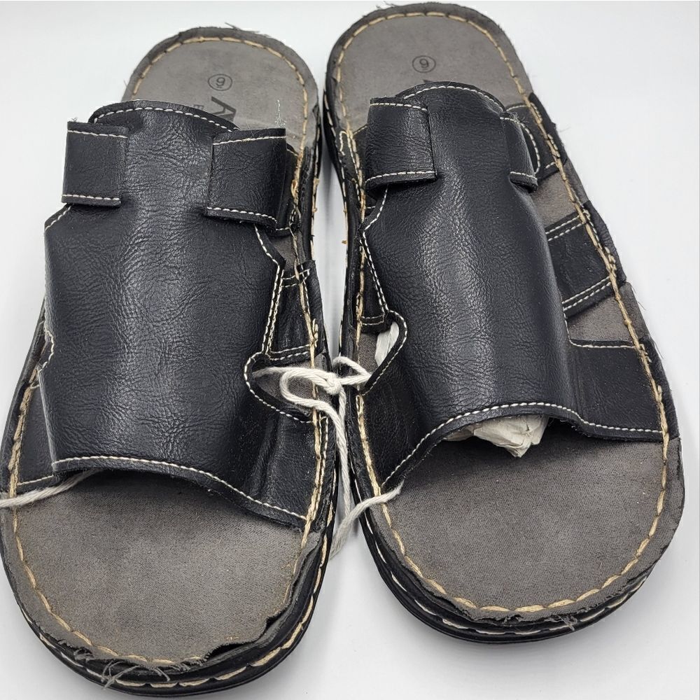 Air Balance slip on men's black sandals SIZE: 9 NWT